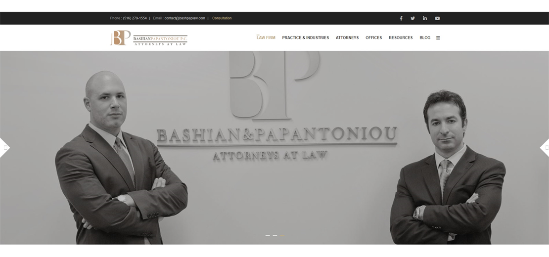 Bashian & Papantoniou, P.C.  Bashian & Papantoniou is comprised of a team of attorneys that specialize in civil litigation, criminal law and corporate transactions in New York and New Jersey.