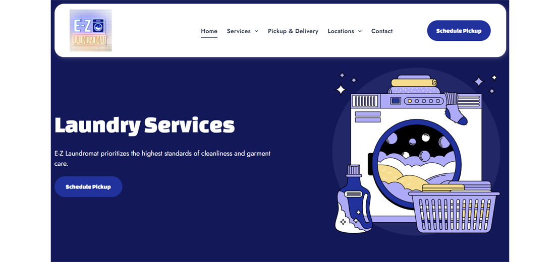 E-Z Laundromat offers top-quality wash and care services